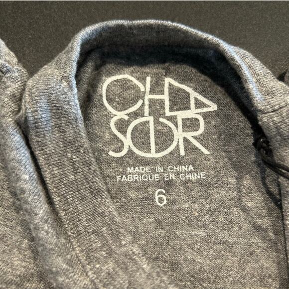 NWT Chaser Girls Ruffle Sleeve Tunic Tee/Tank, Light Gray, Girls Size 6 - Picture 5 of 5